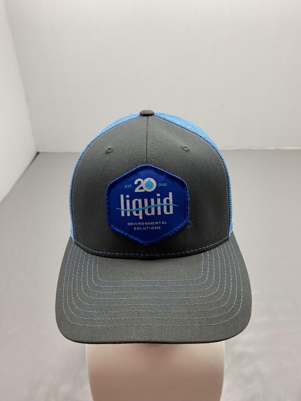 Liquid Environmental Solutions Hat Cap Trucker One Size Gray Adjustable Mens